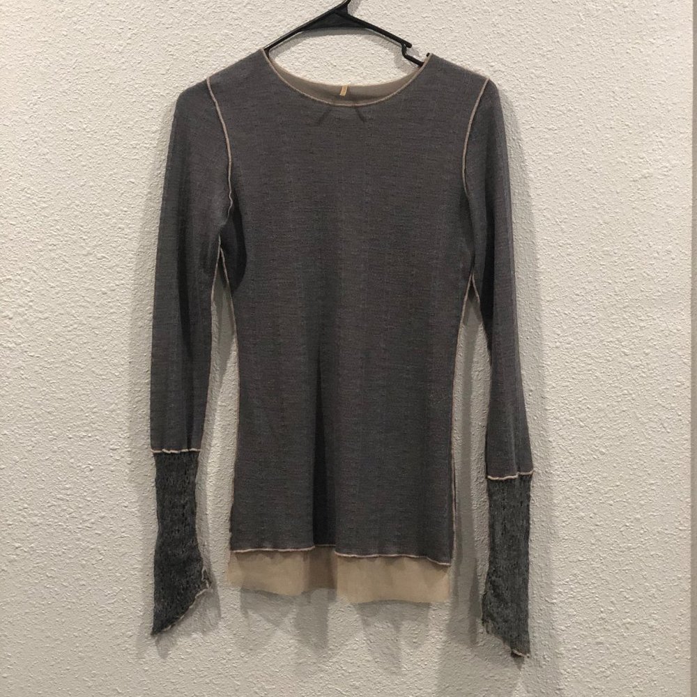 Pete Gray Blouse with Pink Lace Underlay